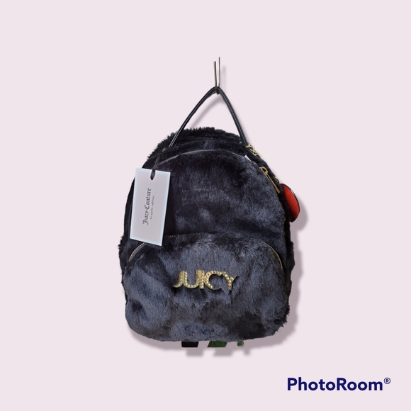Juicy Couture Faux Fur Backpack - Picture 1 of 9